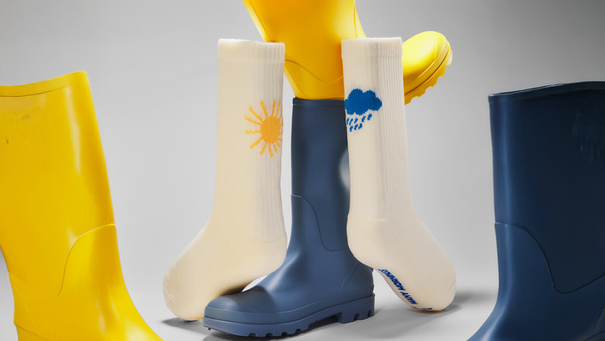 Many Mornings - skarpetki sportowe - SUNNY RAIN